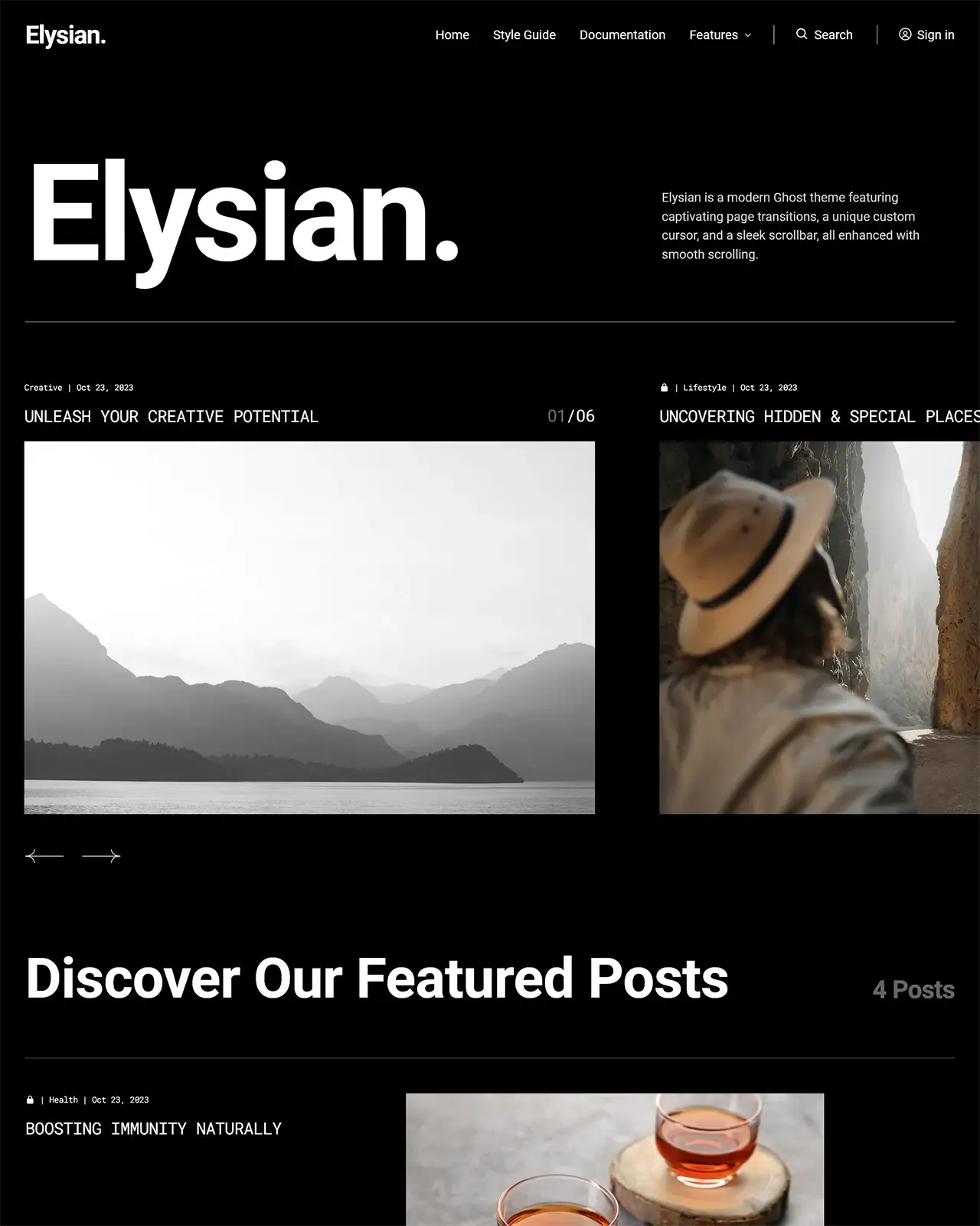 Elysian Ghost Theme