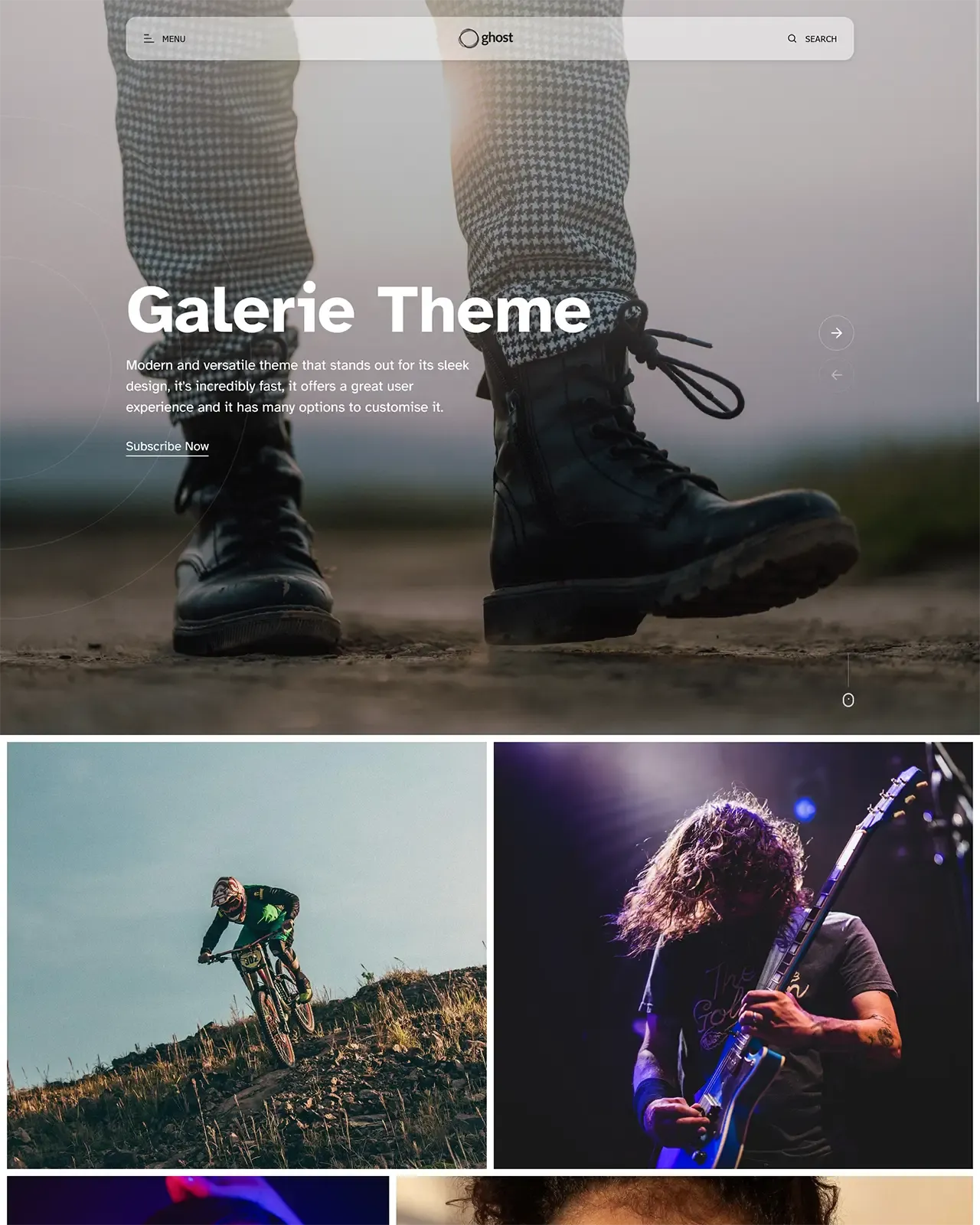 Galerie Ghost Theme