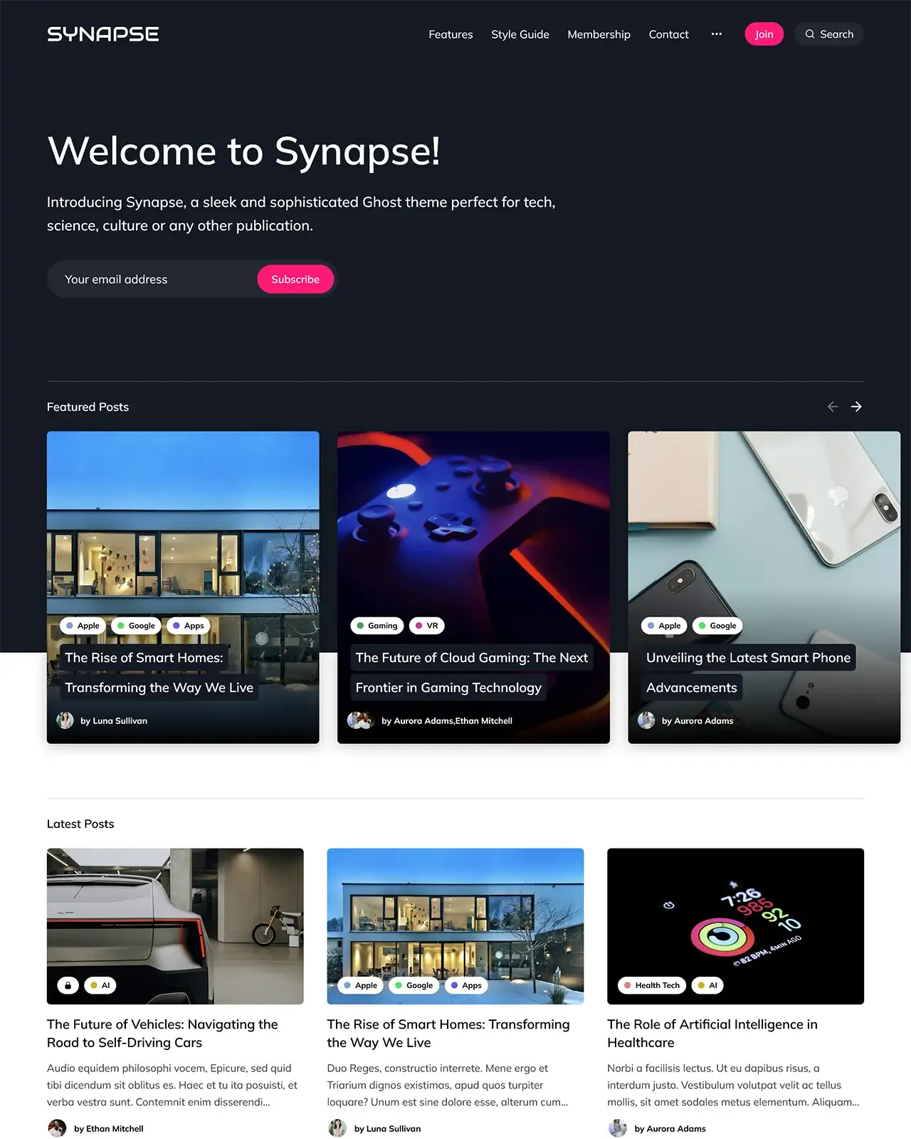 Synapse Ghost Theme