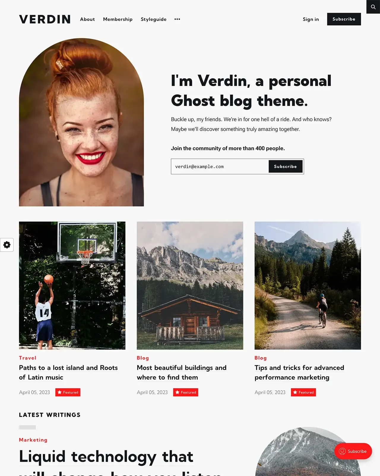 Verdin Ghost Theme