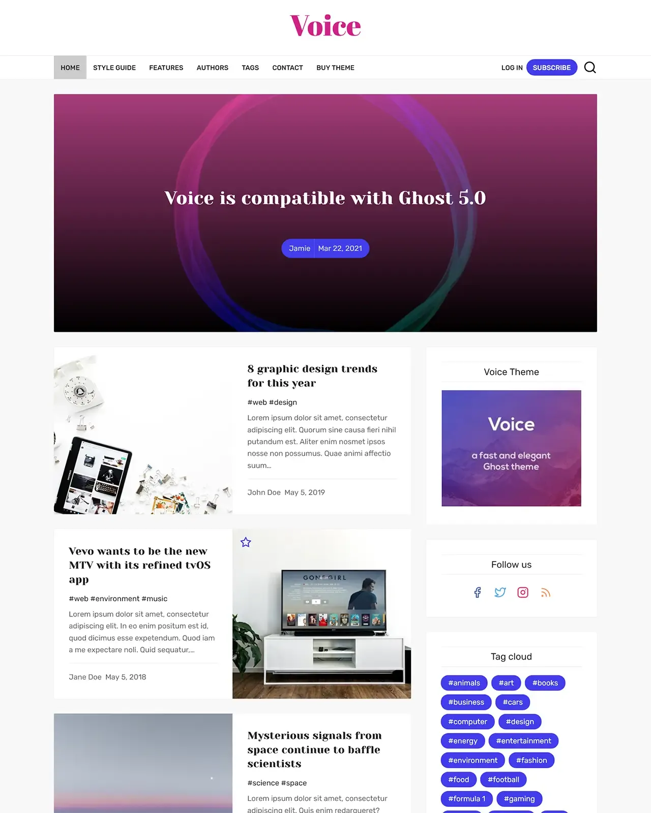 Voice Ghost Theme